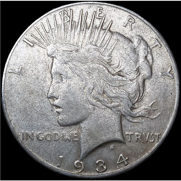 1934-S Silver Peace Dollar LIGHTLY CIRCULATED