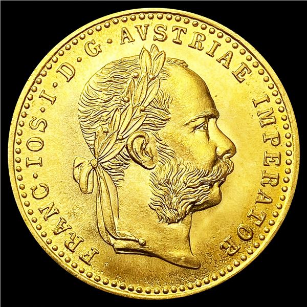1915 Austria .1107oz Gold 1 Ducat GEM BU