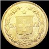 Image 2 : 1893-B Swiss .1867oz Gold 20 Francs UNCIRCULATED