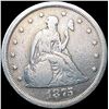 Image 1 : 1875-S Twenty Cent Piece NICELY CIRCULATED