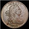 Image 1 : 1806 Sm 6 Stemless Draped Bust Half Cent CLOSELY U