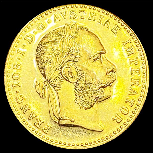 1915 Austria .1107oz Gold 1 Ducat GEM BU