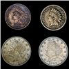 Image 1 : [4] Varied US Coinage (1863, 1864, (2) 1883) HIGH