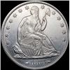 Image 1 : 1873 Arws Seated Liberty Half Dollar CHOICE BU