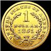 Image 2 : 1851-O Rare Gold Dollar CLOSELY UNCIRCULATED