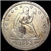 Image 1 : 1853 Arws & Rays Seated Liberty Quarter CLOSELY UN