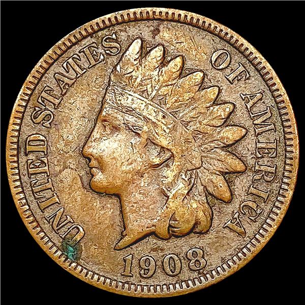 1908-S Indian Head Cent LIGHTLY CIRCULATED