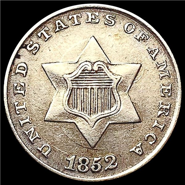1852 Silver Three Cent UNCIRCULATED