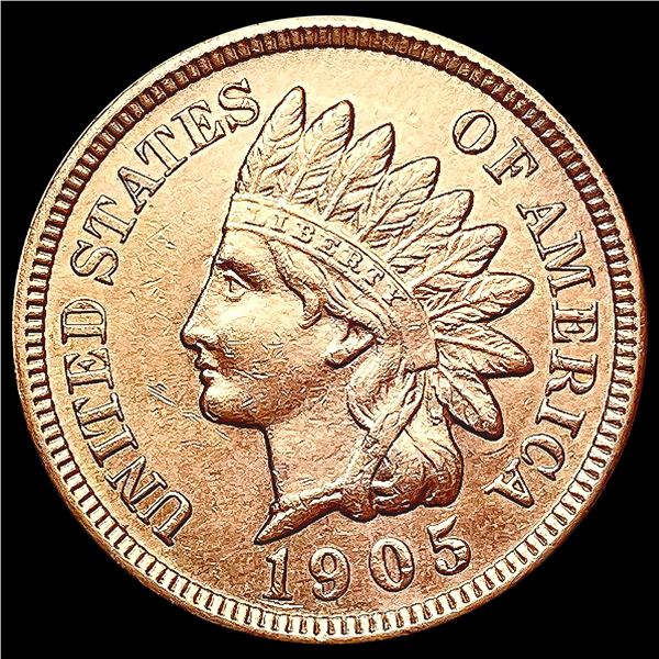 1905 RED Indian Head Cent CHOICE BU