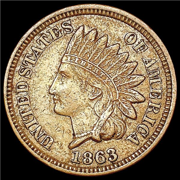 1863 Indian Head Cent CLOSELY UNCIRCULATED