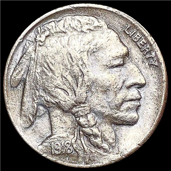 1918-D Buffalo Nickel CLOSELY UNCIRCULATED