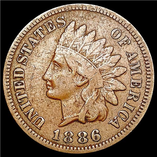 1886 Indian Head Cent NEARLY UNCIRCULATED