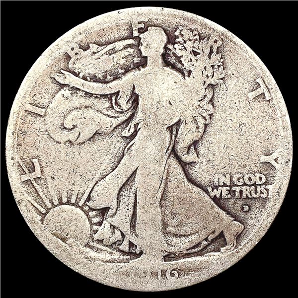 1916-D Walking Liberty Half Dollar NICELY CIRCULAT