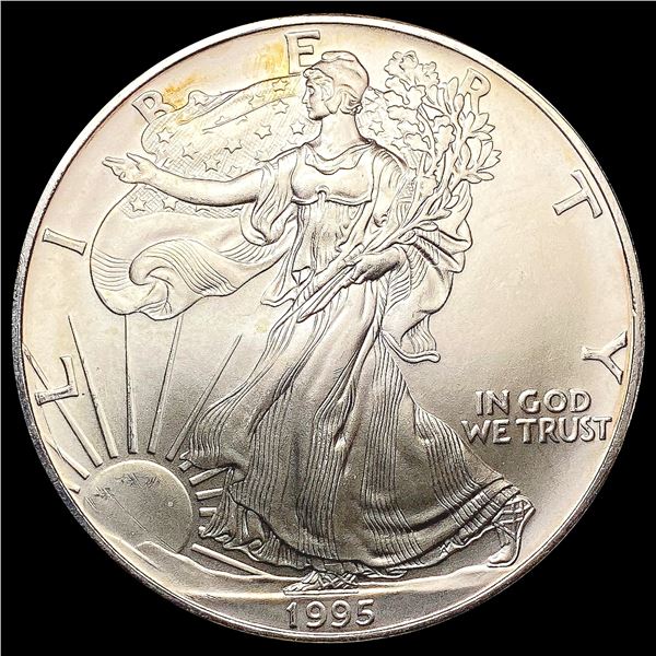 1995 American 1oz Silver Eagle SUPERB GEM BU