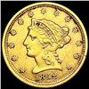 Image 1 : 1852 $2.50 Gold Quarter Eagle CLOSELY UNCIRCULATED