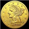 Image 1 : 1846 Lg Date $5 Gold Half Eagle CLOSELY UNCIRCULAT