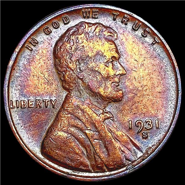 1931-S Wheat Cent CLOSELY UNCIRCULATED