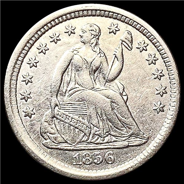 1856 Seated Liberty Half Dime CHOICE AU