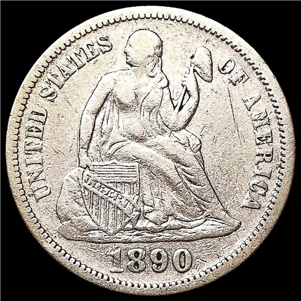 1890 Seated Liberty Dime CLOSELY UNCIRCULATED