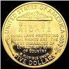 Image 2 : 1993-W Bill of Rights Gold Coin GEM PROOF