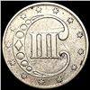 Image 2 : 1853 Silver Three Cent CLOSELY UNCIRCULATED