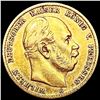 Image 1 : 1873 Germany .1152oz Gold 10 Mark CLOSELY UNCIRCUL