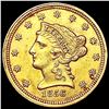 Image 1 : 1856 $2.50 Gold Quarter Eagle CLOSELY UNCIRCULATED