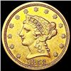 Image 1 : 1853 $2.50 Gold Quarter Eagle CLOSELY UNCIRCULATED