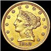 Image 1 : 1852 $2.50 Gold Quarter Eagle CLOSELY UNCIRCULATED