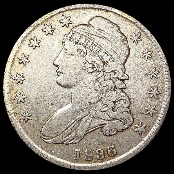 1836 Capped Bust Half Dollar LIGHTLY CIRCULATED