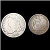 Image 1 : [2] Varied US Coinage [1835, 1871-S] NICELY CIRCUL