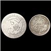 Image 2 : [2] Varied US Coinage [1835, 1871-S] NICELY CIRCUL