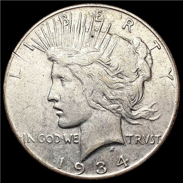 1934-S Silver Peace Dollar CLOSELY UNCIRCULATED