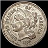 Image 1 : 1866 Nickel Three Cent CLOSELY UNCIRCULATED