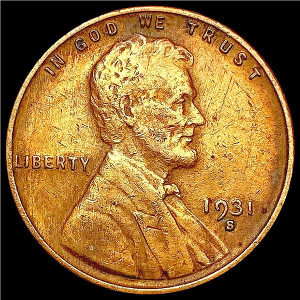 1931-S Wheat Cent CHOICE AU