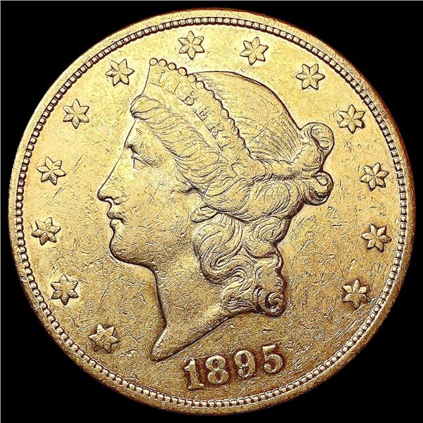 1895-S $20 Gold Double Eagle CLOSELY UNCIRCULATED