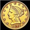 Image 1 : 1901 $2.50 Gold Quarter Eagle CLOSELY UNCIRCULATED
