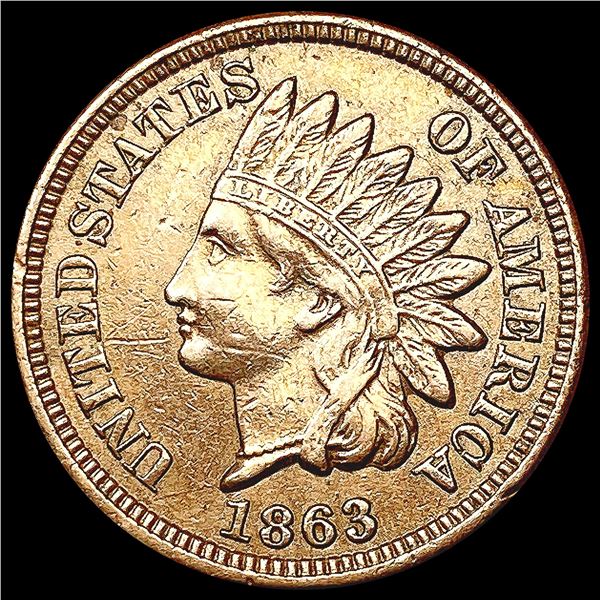 1863 Indian Head Cent CLOSELY UNCIRCULATED