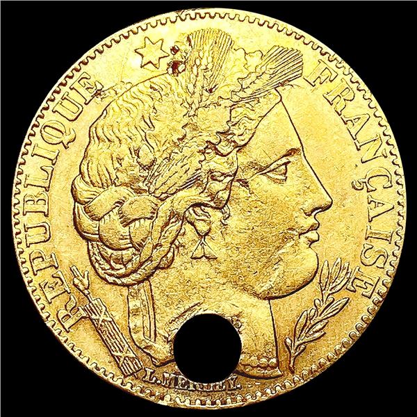 1896-A France .0933oz Gold 10 Francs HIGH GRADE