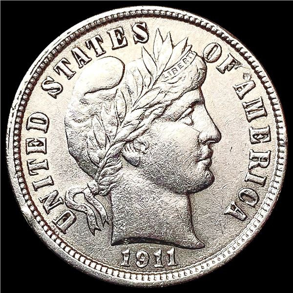 1911 Barber Dime CLOSELY UNCIRCULATED