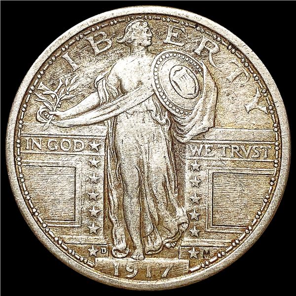 1917-D Standing Liberty Quarter NEARLY UNCIRCULATE