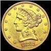 Image 1 : 1882 $5 Gold Half Eagle UNCIRCULATED