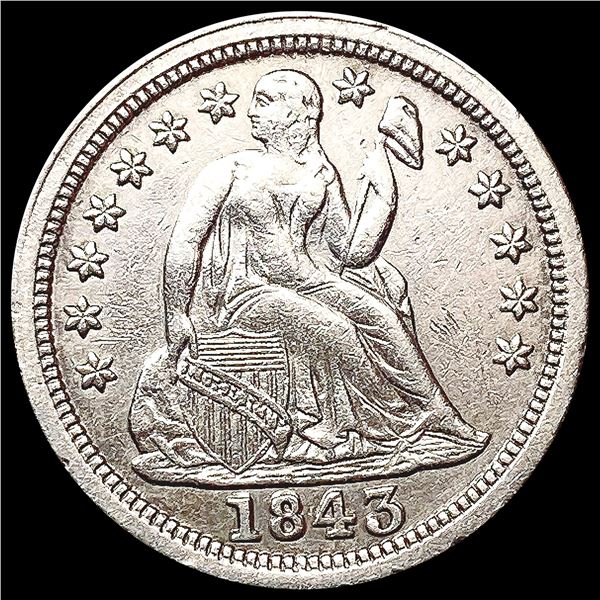 1843 Seated Liberty Dime CLOSELY UNCIRCULATED