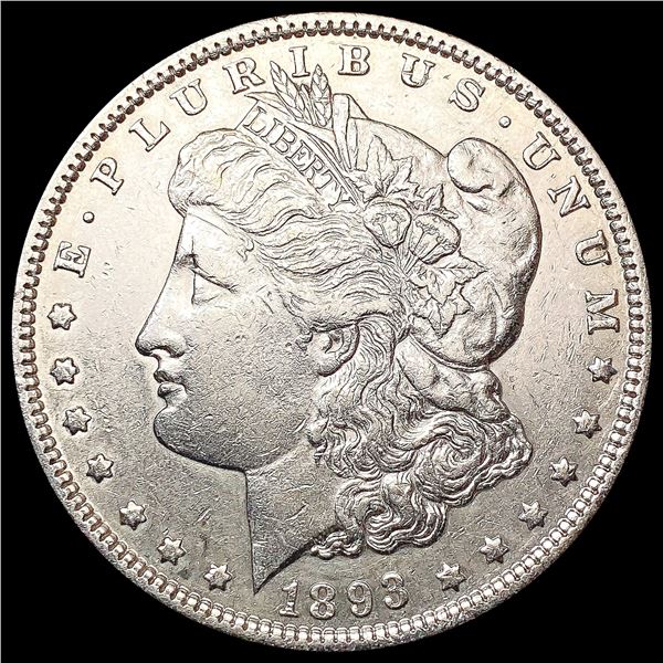 1893 Morgan Silver Dollar CLOSELY UNCIRCULATED