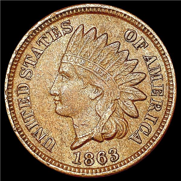 1863 Indian Head Cent CLOSELY UNCIRCULATED