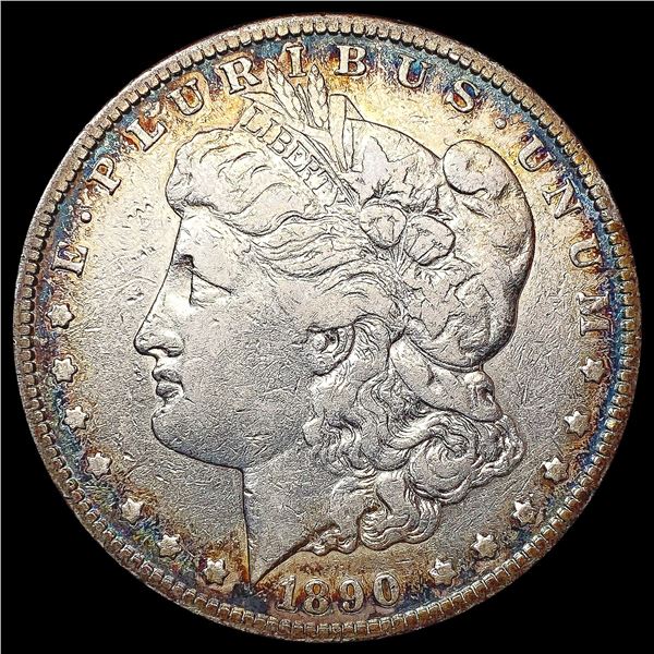 1890-CC Morgan Silver Dollar NEARLY UNCIRCULATED