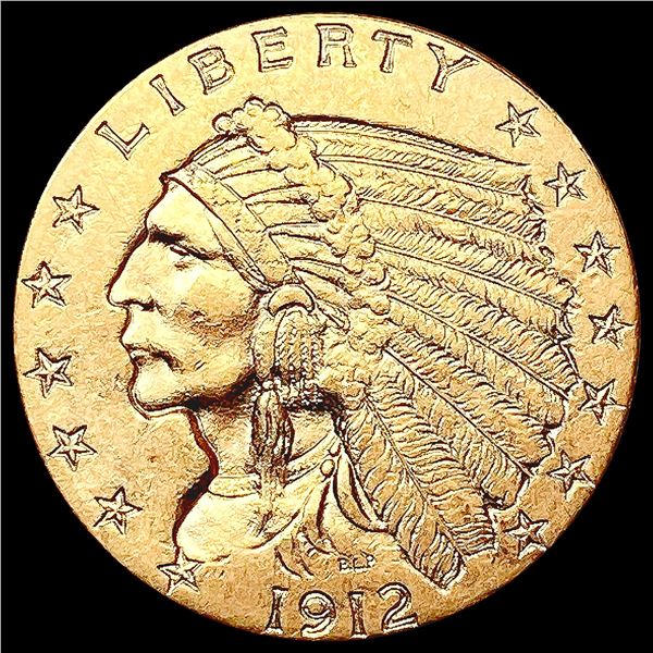 1912 $2.50 Gold Quarter Eagle UNCIRCULATED