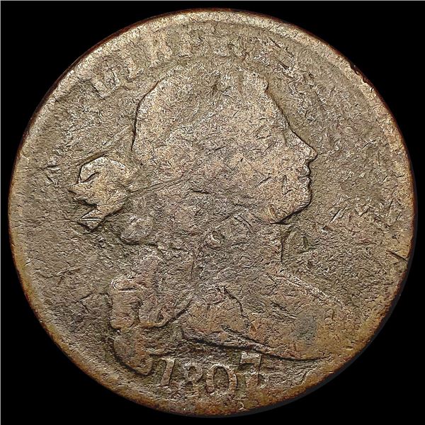 1807/6 Draped Bust Large Cent NICELY CIRCULATED