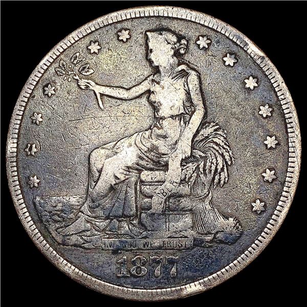 1877-S Silver Trade Dollar NICELY CIRCULATED