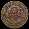 Image 2 : 1828 Classic Head Half Cent NICELY CIRCULATED